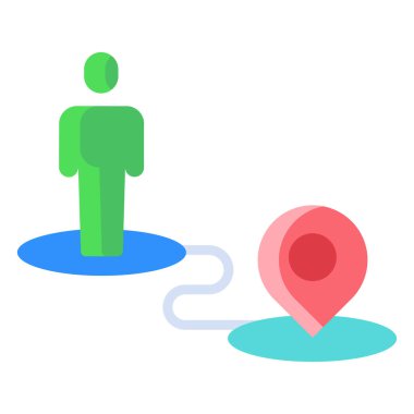 Haritanın vektör illüstrasyonu