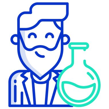 Web simgesi adam vektör illüstrasyonu 