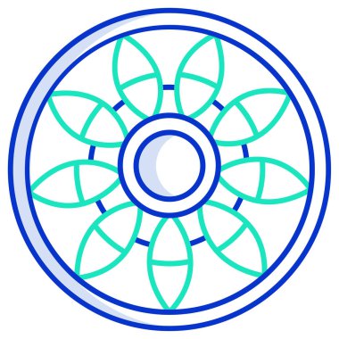 Çiçek detayı, süs, vektör illüstrasyonu