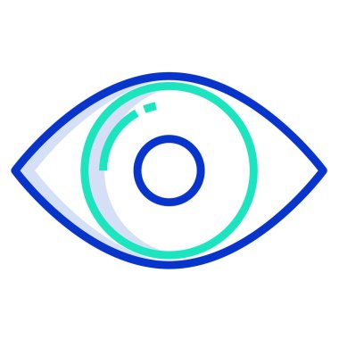 Göz. Web simgesi basit illüstrasyon