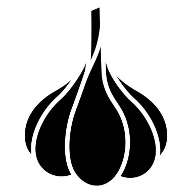 Sarımsak ikonu modayı ve logo, web, uygulama, UI için modern yer tutucu sembolü.