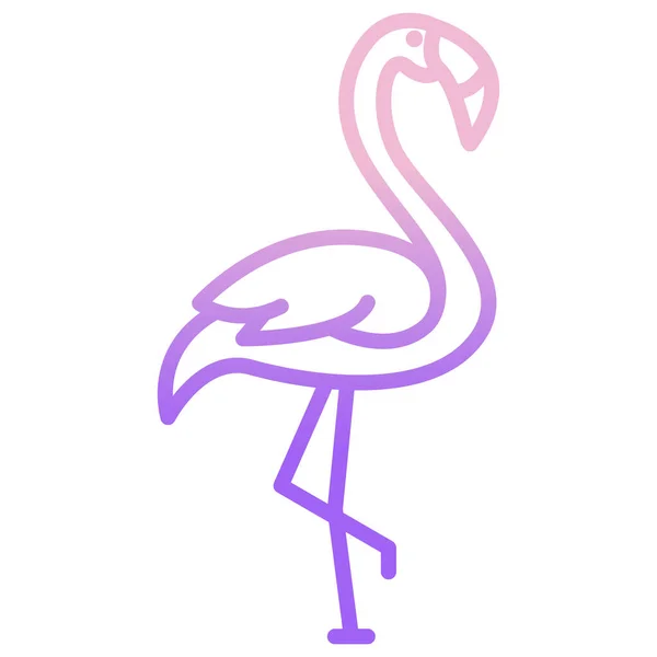 Illustration Vectorielle Flamingo Fond — Image vectorielle