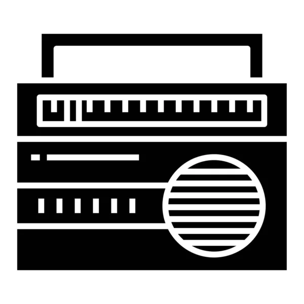 Радіо Веб Іконка Проста Ілюстрація — стоковий вектор