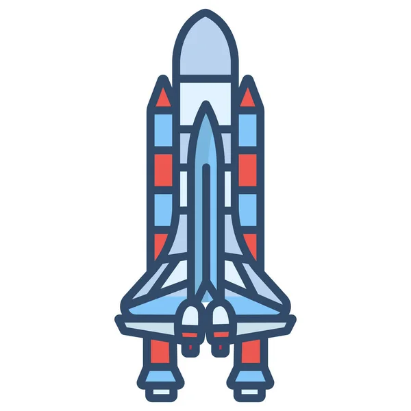 Rakéta Pókháló Ikon Vektoros Illusztráció — Stock Vector