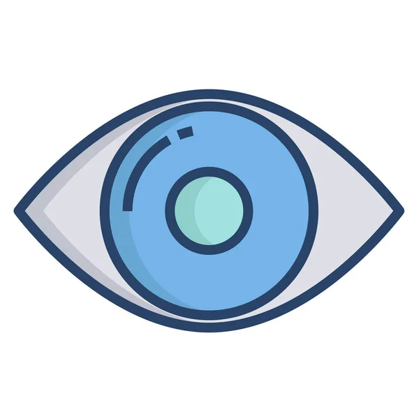 Eye Web Icon Simple Illustration — Stock Vector
