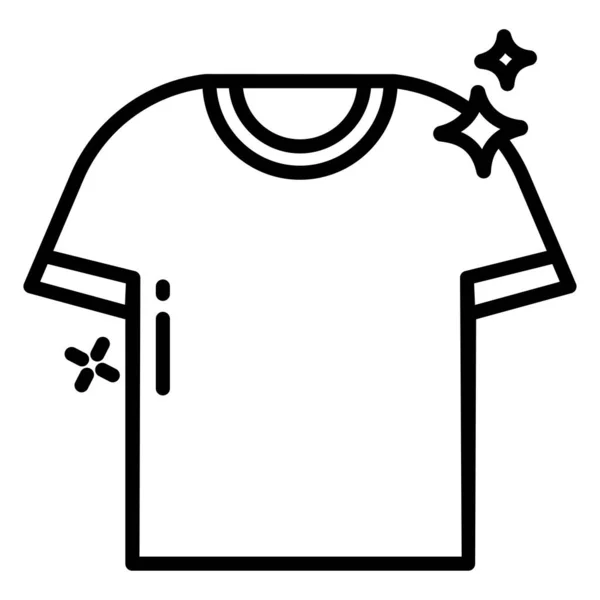 Shirt Ícone Vetorial Simples Fundo Branco — Vetor de Stock