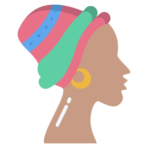 Frauengesichtssymbol Einfache Illustration Weiblicher Kopfvektorsymbole Für Das Web — Stockvektor