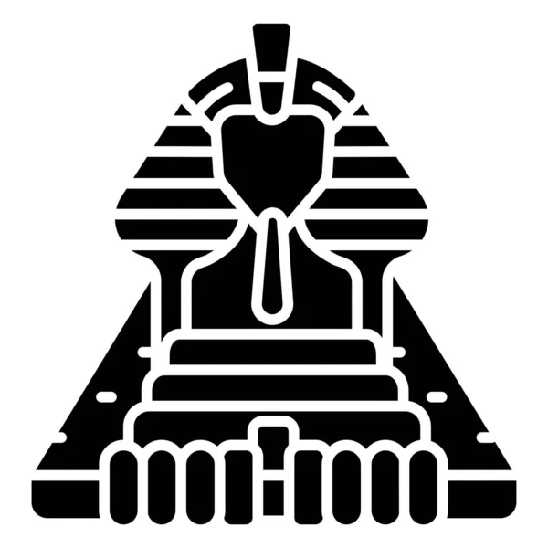 Sphinx Web Symbol Einfache Illustration — Stockvektor
