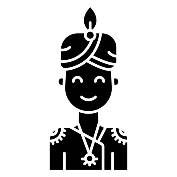 Homme Indien Vecteur Illustration Design — Image vectorielle