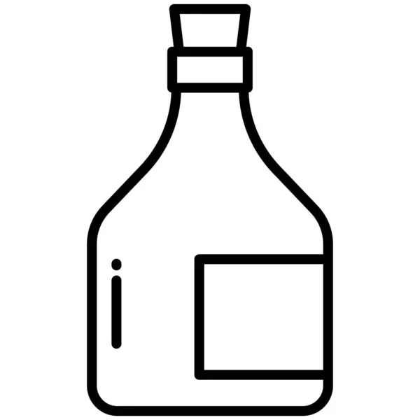 Botella Vector Ilustración Fondo — Archivo Imágenes Vectoriales