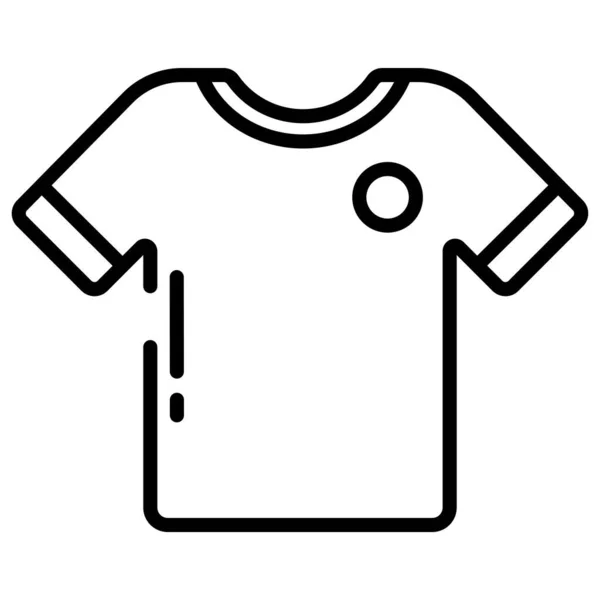 Egyszerű Vektor Soccer Jersey Ikon Fehér Háttér — Stock Vector