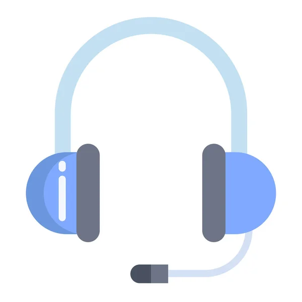 Headphones Ícone Web Ilustração Vetorial — Vetor de Stock