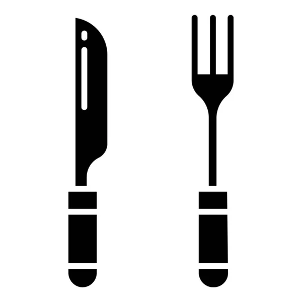 Einfaches Vektor Symbol Illustration Von Silverware — Stockvektor