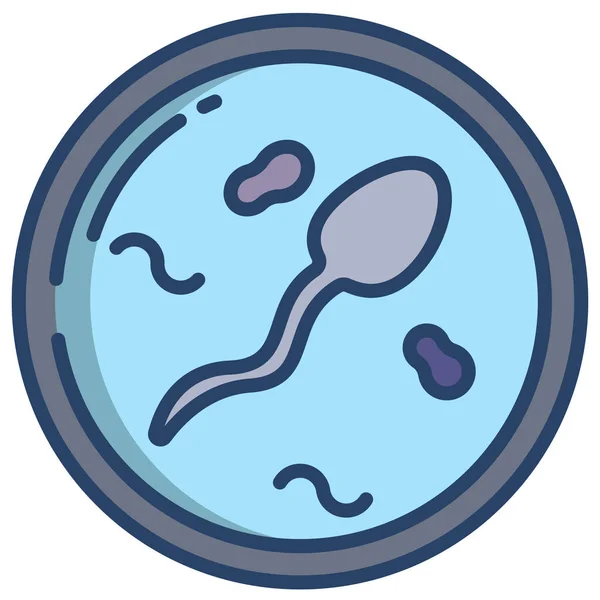 Сперма Веб Значок Простой Дизайн — стоковый вектор