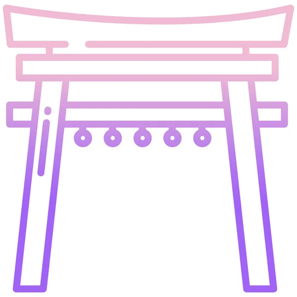 Icono Vector Simple Ilustración Del Santuario — Vector de stock