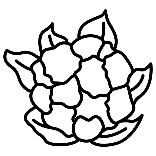 Cauliflower Icon Vector Illustration — Stock Vector
