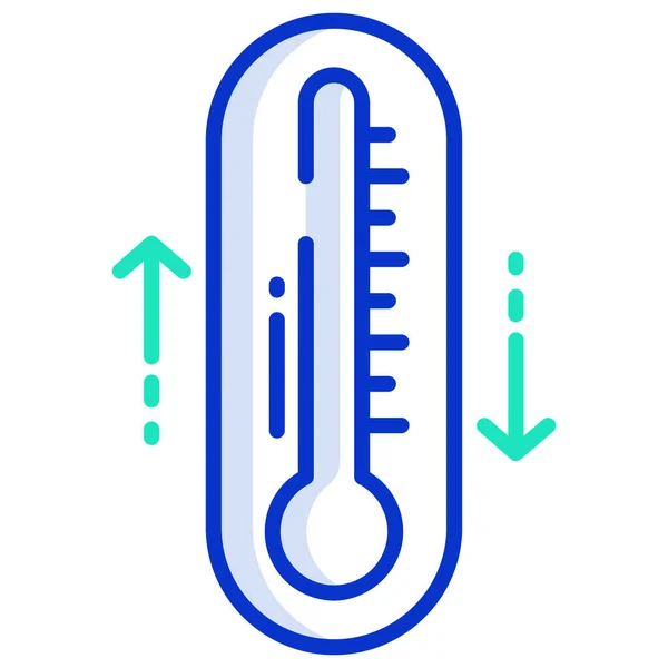 Thermodynamics Simple Vector Icon White Background — Stock Vector
