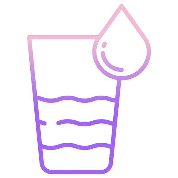 Icono Agua Vector Ilustración — Archivo Imágenes Vectoriales