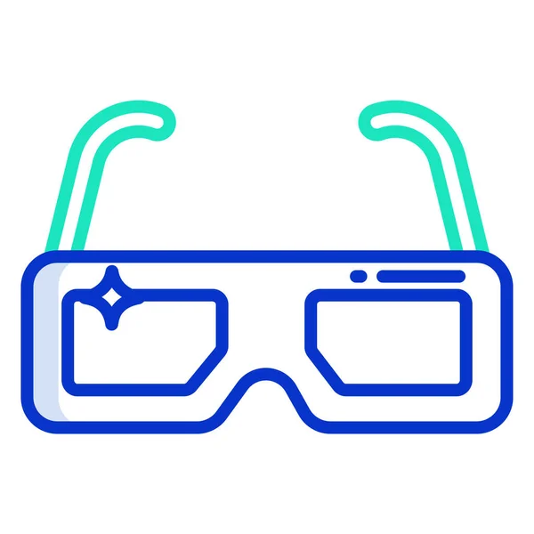 Brille Web Symbol Einfache Illustration — Stockvektor