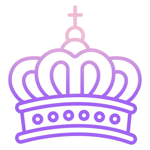 Crown Web Icon Vektorillustration — Stock vektor