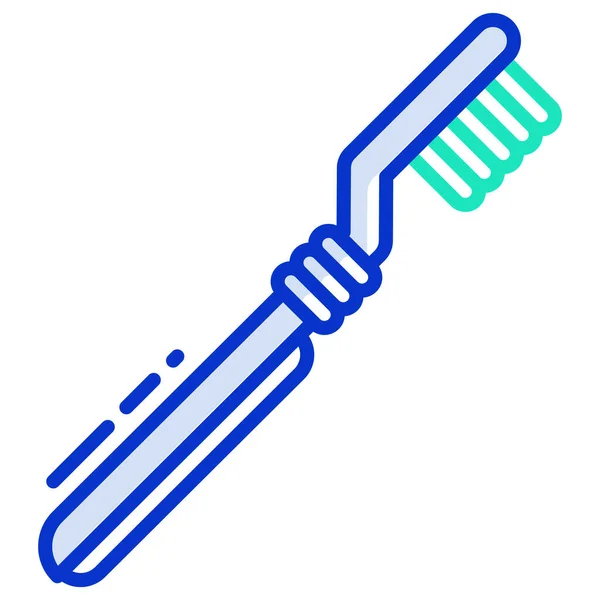 Tandenborstel Eenvoudig Pictogram Vector Illustratie — Stockvector