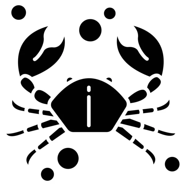 Krabbensymbol Vektor Illustration — Stockvektor