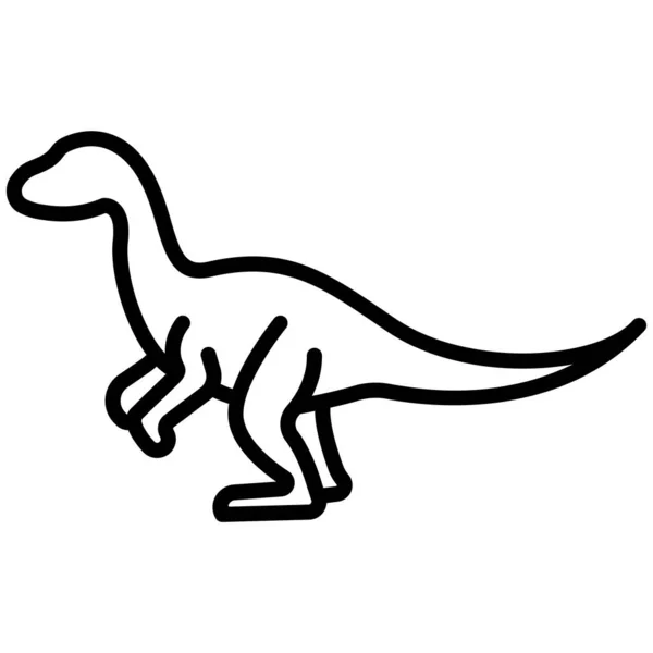 Vektor Illusztrációja Egy Dinoszaurusz — Stock Vector