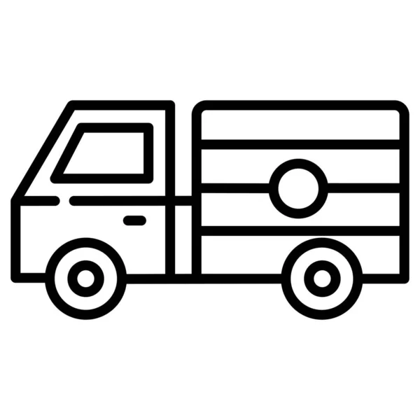 Ícone Web Caminhão Ilustração Simples —  Vetores de Stock