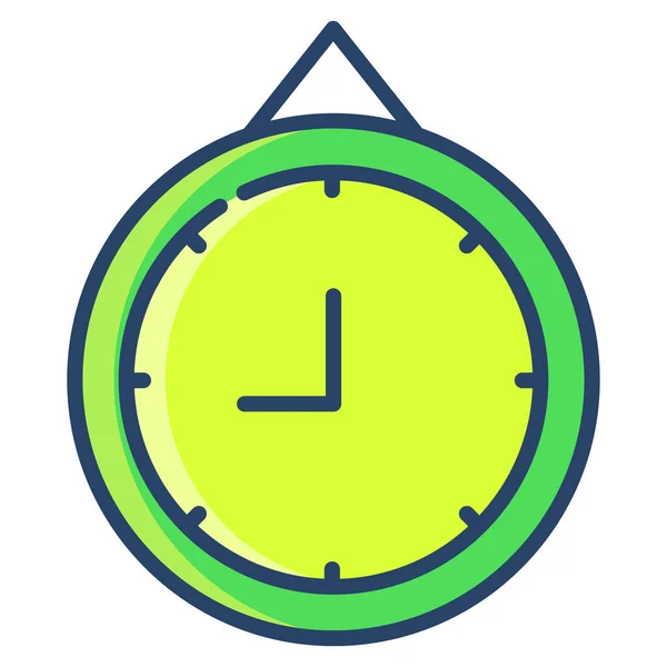 Reloj Icono Web Ilustración Simple — Vector de stock