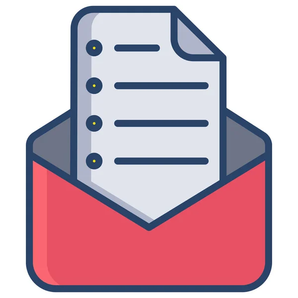 Mail Web Icon Vektor Illustration — Stockvektor