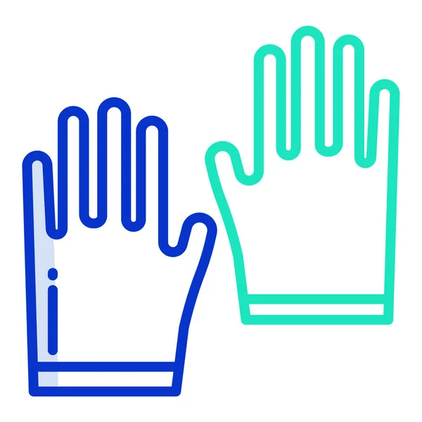 Guantes Icono Web Ilustración Simple — Archivo Imágenes Vectoriales