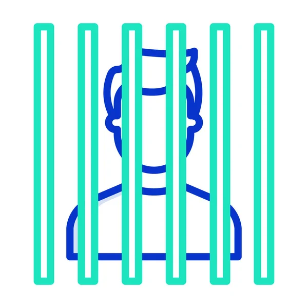 Jail Icon Vector Illustration — Stock Vector