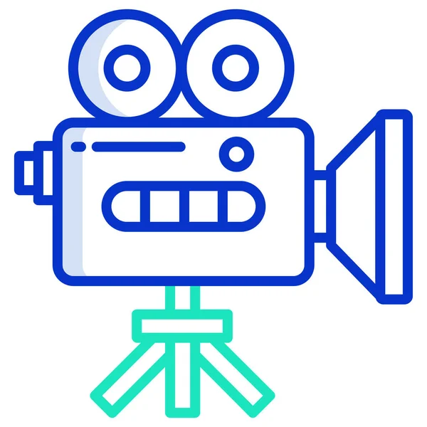 Video Camera Eenvoudige Illustratie — Stockvector