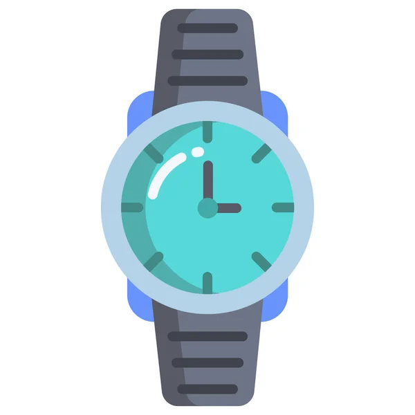 Reloj Pulsera Icono Web Diseño Simple — Archivo Imágenes Vectoriales