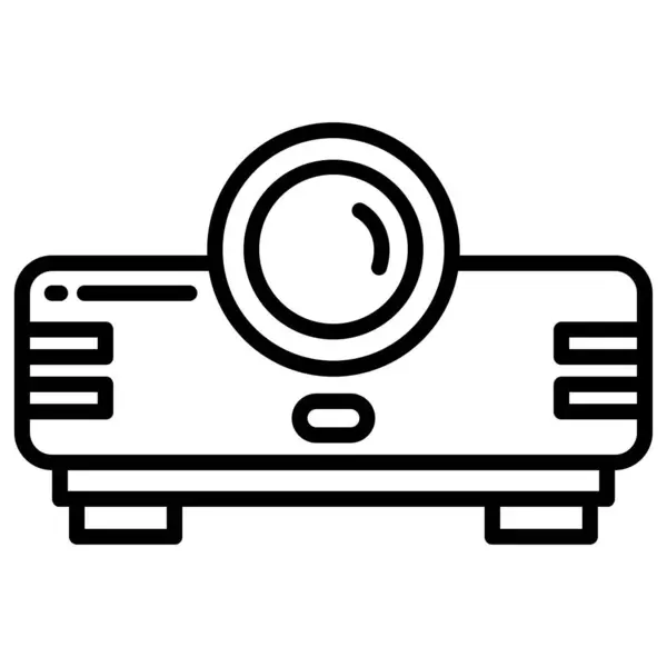 Het Pictogram Van Het Web Van Projector Vectorillustratie — Stockvector