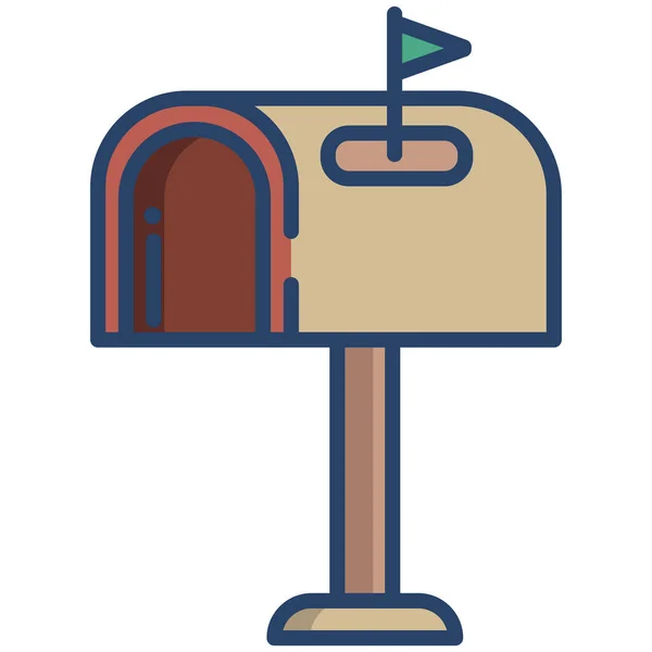 Icono Correo Ilustración Vectorial — Archivo Imágenes Vectoriales