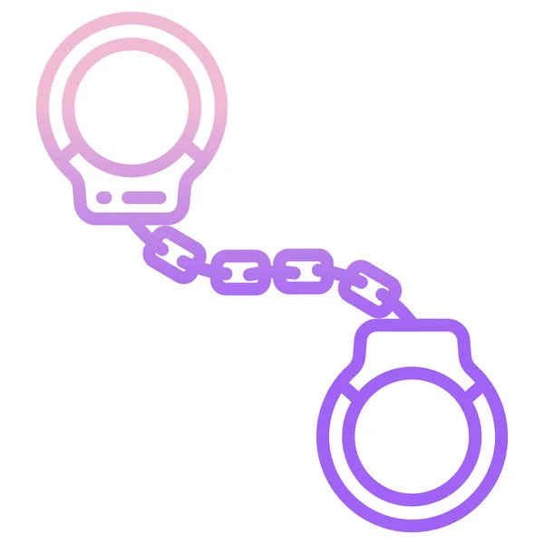 Handcuffs Icon Vector Best Flat Icon — Stock Vector