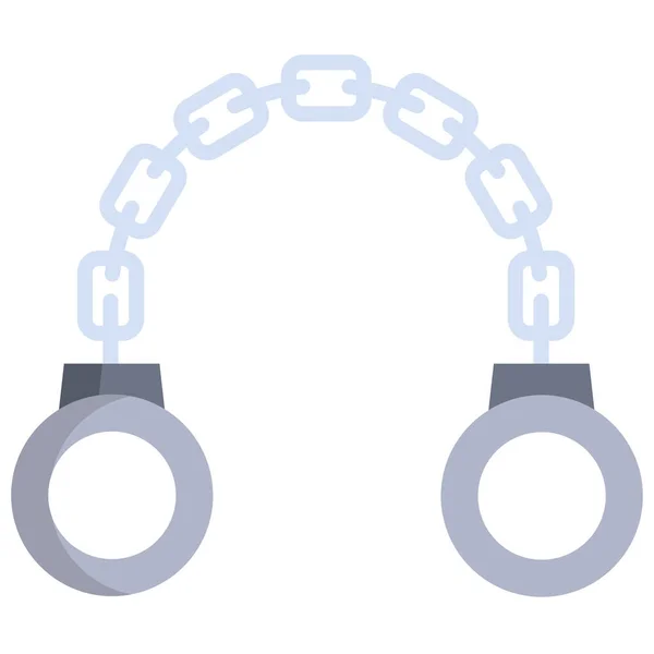 Handcuffs Icon Vector Best Flat Icon — Stock Vector