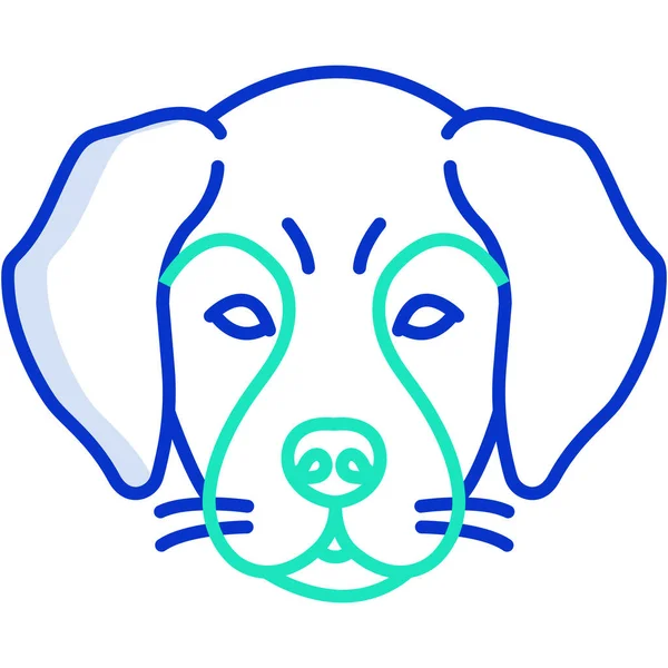 Perro Icono Web Vector Ilustración — Vector de stock