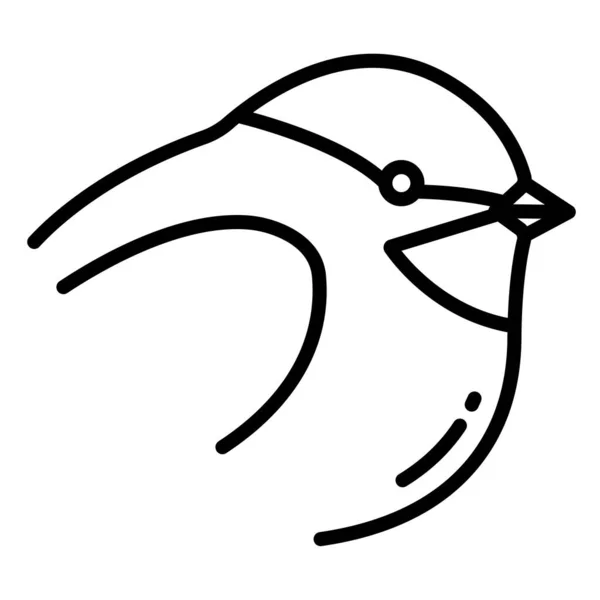 Vektor Icon Design Des Spatzenvogels — Stockvektor