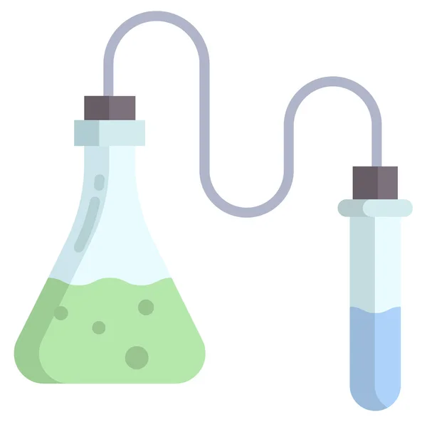 Chemical Experiment Simple Design — Stock Vector