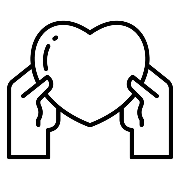 Διανυσματική Απεικόνιση Του Εικονιδίου Της Καρδιάς Αγάπης — Διανυσματικό Αρχείο