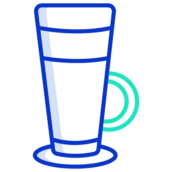 Glas Web Symbol Einfache Illustration — Stockvektor