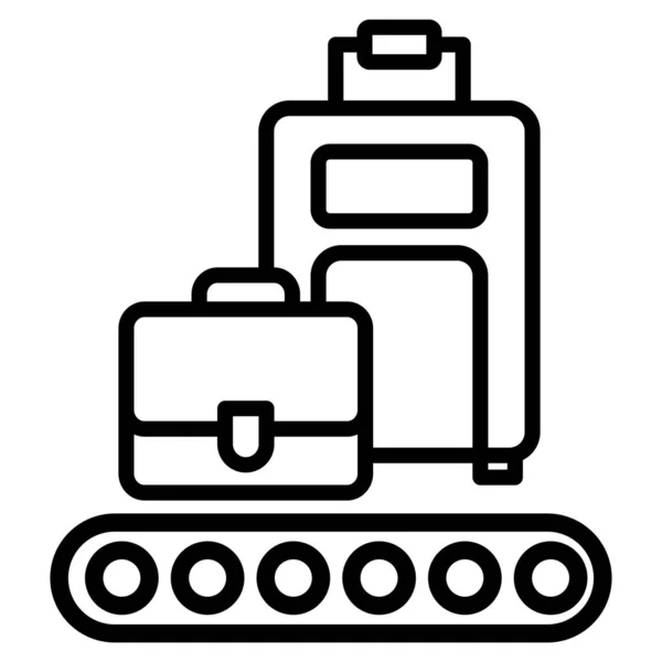 Luggage Web Icon Simple Illustration — Stock Vector