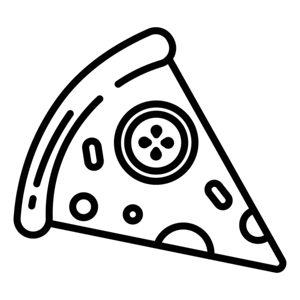 Pizza Icono Web Ilustración Vectorial — Vector de stock