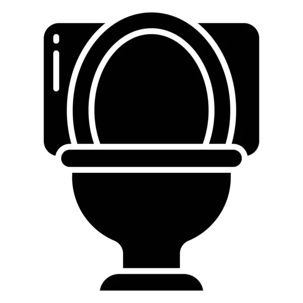 Ikon Toilet Mangkuk Ilustrasi Sederhana Dari Ikon Vektor Handuk Mandi - Stok Vektor