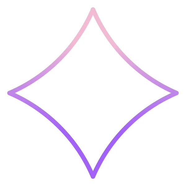 Diamond Web Icon Simple Design — Stock Vector