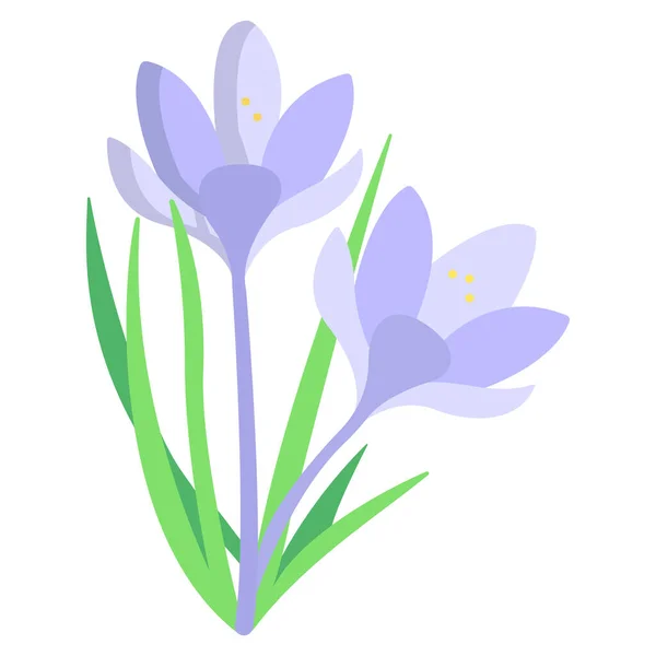 Icono Vector Simple Ilustración Flores Cocodrilo — Archivo Imágenes Vectoriales