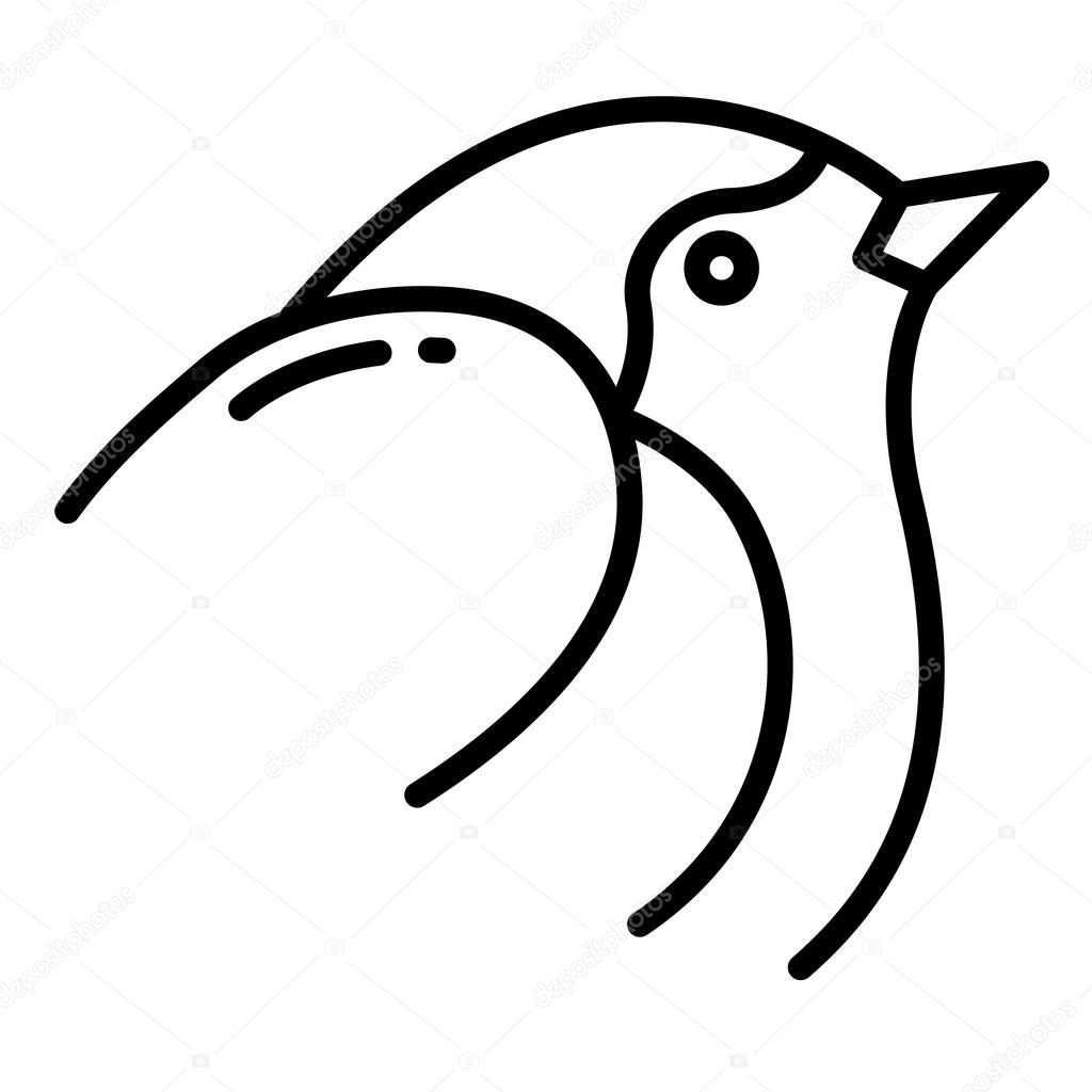 vector illustration of Robbin  icon