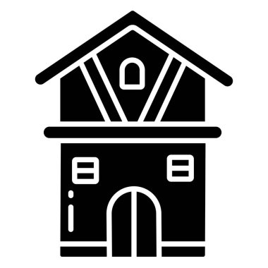 Ev. Web simgesi basit illüstrasyon